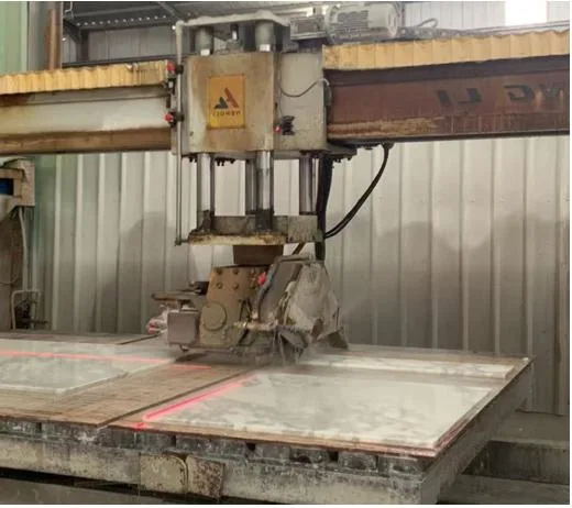 Good Quality Automatic CNC Stone Cutting Machines Bridge Saw Chamfering Rotating Worktable