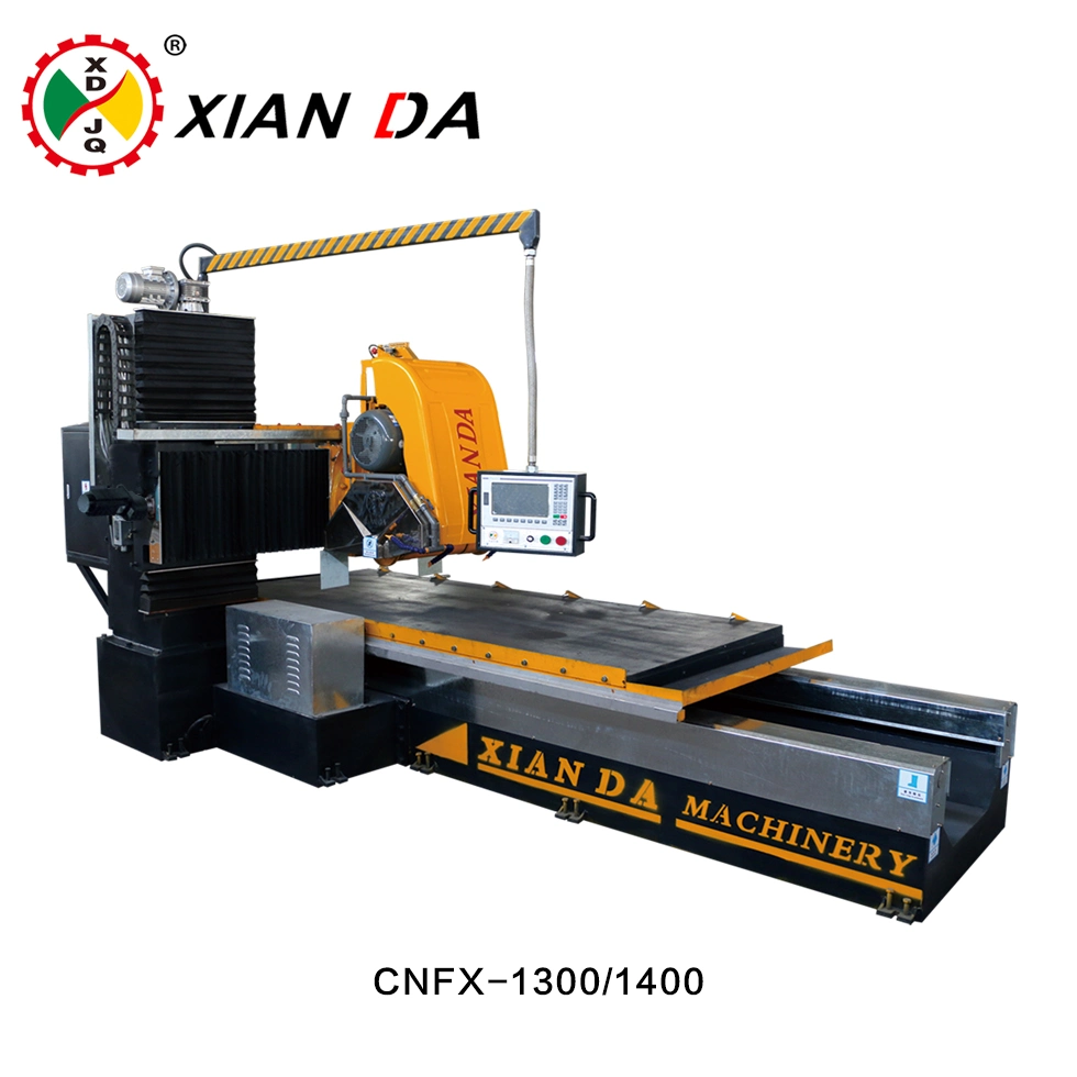 Automatic Computerized Special Shape Linear Railing Column Solid Pillar Balustrade Banister Vase CNC Stone Cutting Profiling Lathe Machine