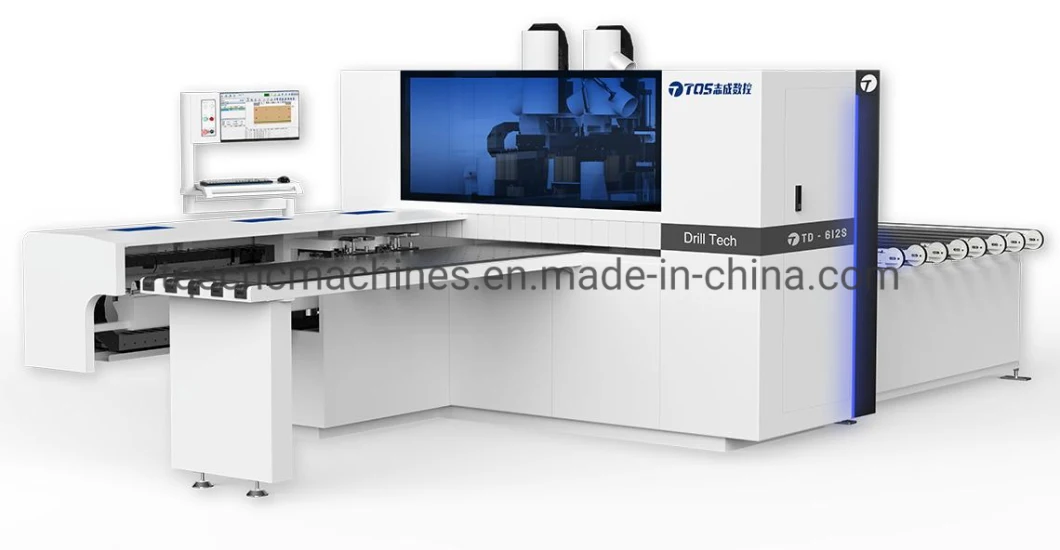 Automatic 6-Sided Machining Center Six-Sided Drilling Machine with Double Drill Pack