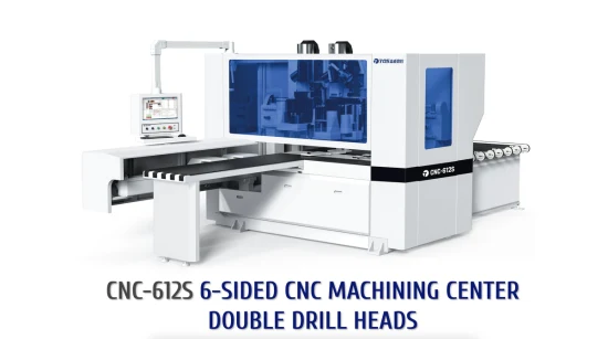 Aléseuse CNC de forage de trous de panneau de cabine automatique à six côtés pour le travail du bois