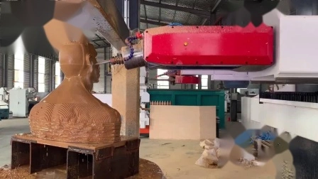 Spécial pour la gravure de sculpture sur pierre 5D 4D grande et lourde, machine de routeur de sculpture CNC en marbre, CNC de fraisage vertical